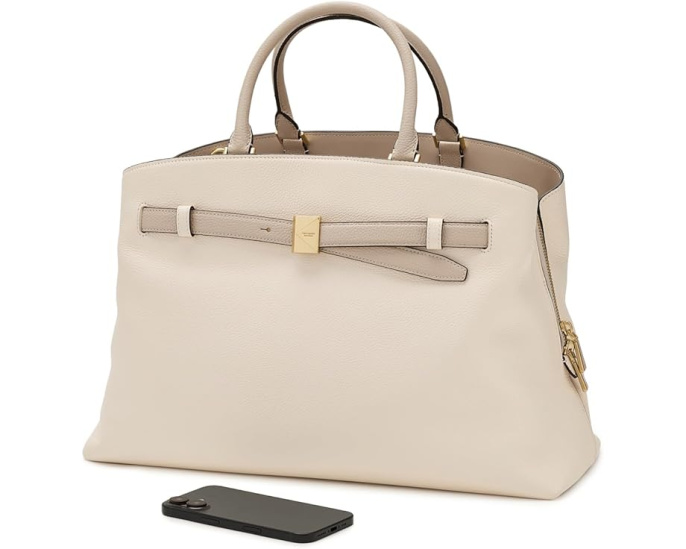 Сумка-сатчел Kate Spade New York Deco Colorblocked Pebbled Leather Large