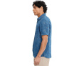Рубашка Faherty Short Sleeve Palma Linen Shirt из 100% льна с накладным карманом
