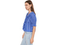Топ Madewell Kelly в клетку из гофрированной ткани