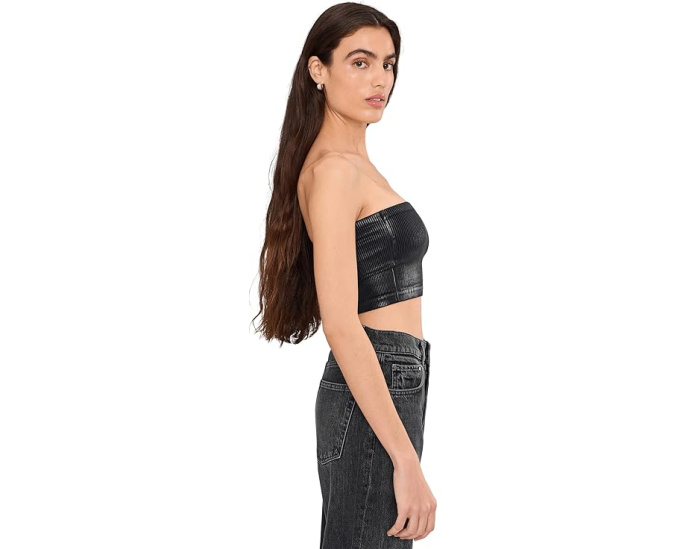 Топ-бандо Free People Amelia Foil с кроп-силуэтом