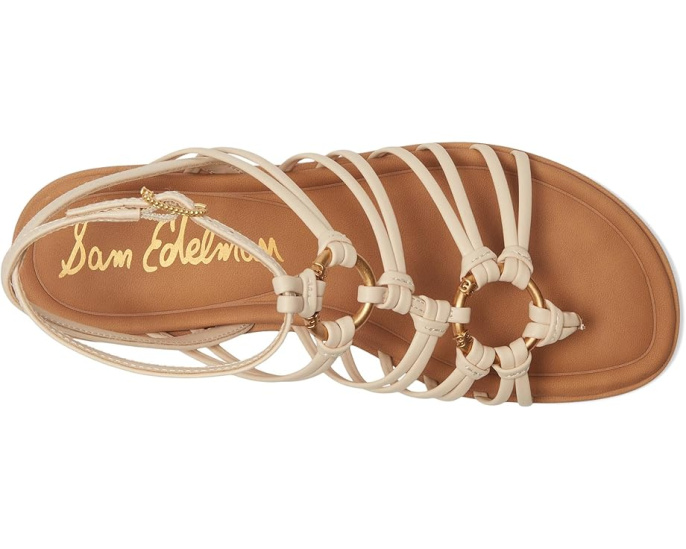 Сандалии Sam Edelman Raye с кольцевыми деталями на плоской подошве
