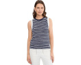 Топ майка Harbor Pebble Cotton Stripe от Tommy Bahama в полоску Синий