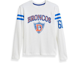 Футболка NFL Denver Broncos с полосатым воротом (Little Kid/Big Kid)