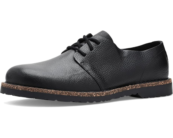 Кожаные туфли Uppsala Low Lace Up с пробковой стелькой от Birkenstock