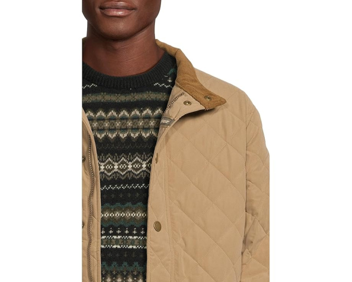 Куртка Barbour Shoveler Quilted стеганая с капюшоном и множеством карманов