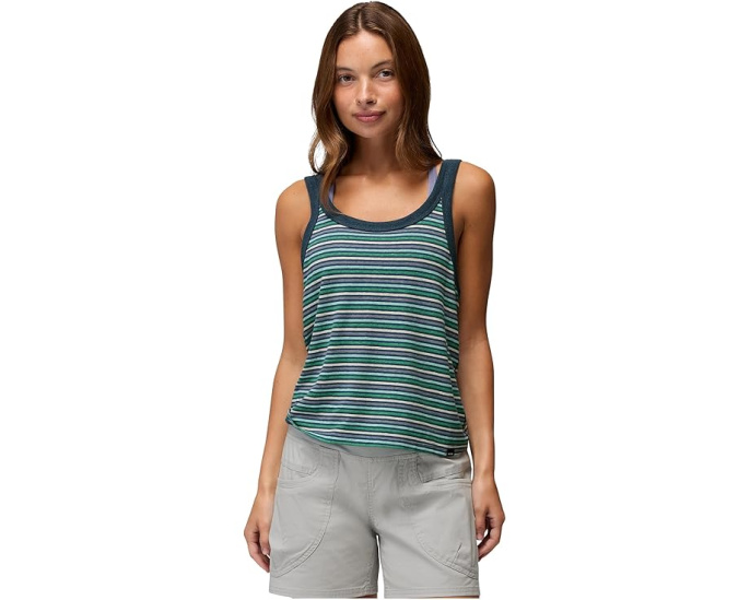 Prana Топ Cozy Up Scoop с круглым вырезом и риббингом из конопли