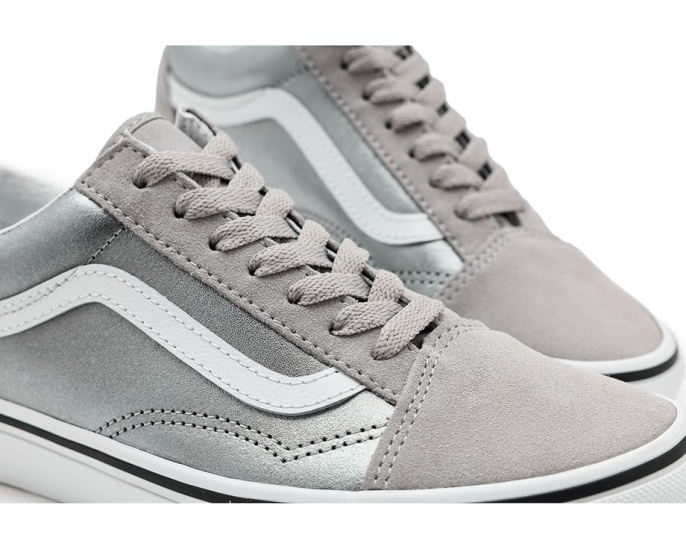 Кеды Vans Old Skool для детей с кожаным верхом и вафельной подошвой