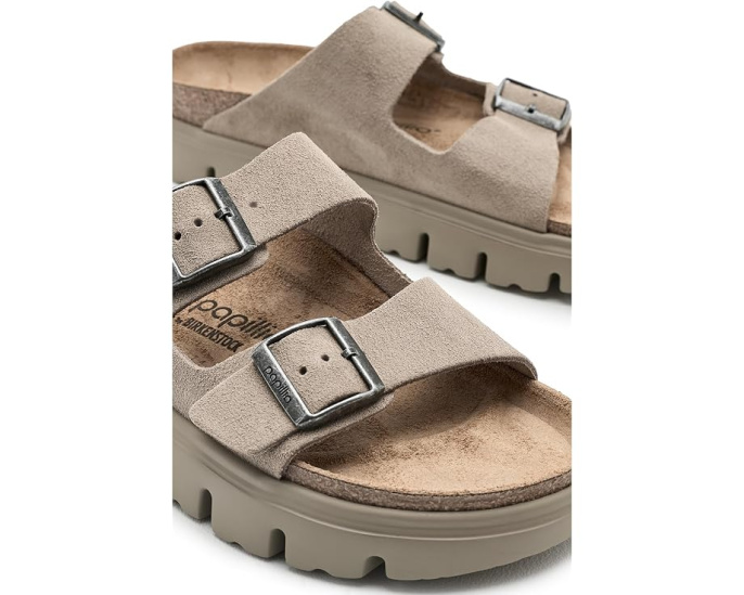 Сандалии Arizona Chunky из замши Birkenstock
