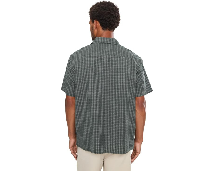 O'Neill рубашка Og Seersucker Plaid с коротким рукавом из хлопка