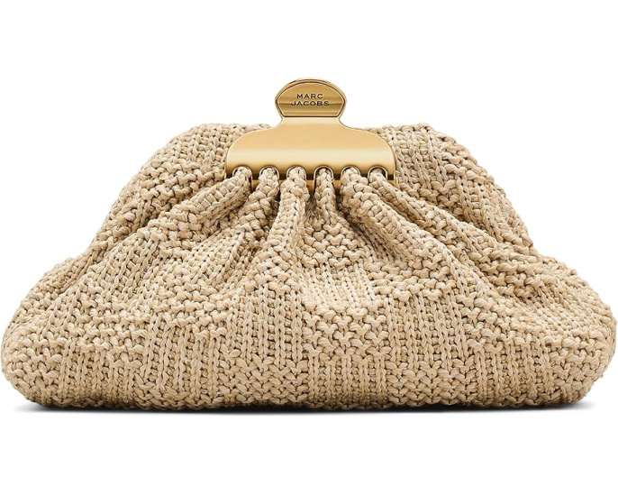 Маленький клатч Marc Jacobs The Summer Woven Glam с плетением и зажимом