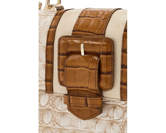 Сумка-сатчел Mod Small Hallie от Brahmin с бамбуковыми ручками