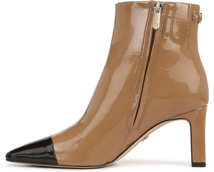 Ботильоны Saige 2 Sam Edelman с архитектурным каблуком и застежкой-молнией