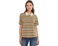 Поло KUT from the Kloth Livvy Stripe Knit с воротником