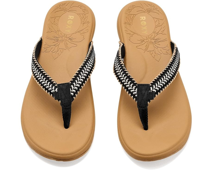 Сандалии Roxy Mellow Lx с мягким полиэстеровым верхом