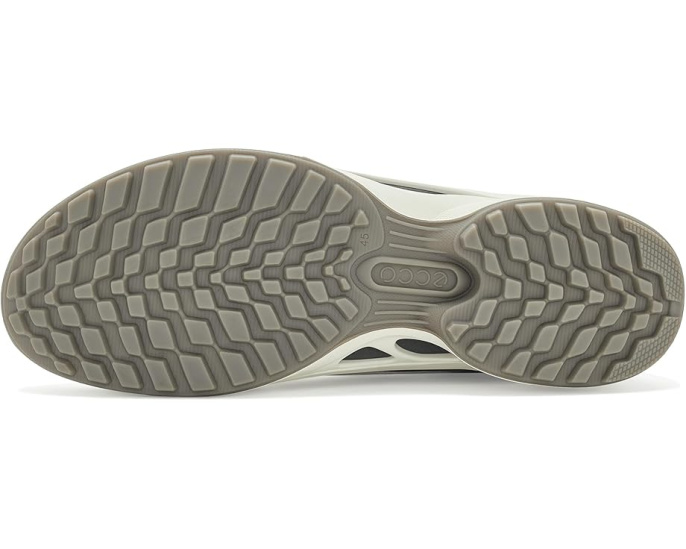 ECCO Biom Energi Sporty Lace-Up серые кроссовки из кожи и текстиля