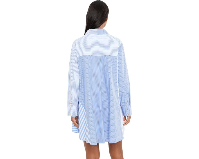 Платье Free People Oxford Club Mini цвета васильковый микс