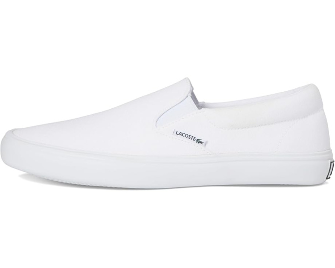 Lacoste Slip-On Base слипоны из хлопка с круглым носком