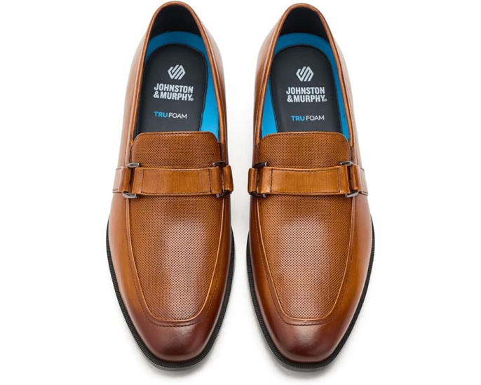 Лоферы Johnston & Murphy Gibbons Embossed Bit с тиснением и стелькой TRUFOAM
