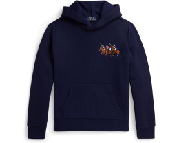 Толстовка Polo Ralph Lauren Kids с капюшоном из флиса и вышитым логотипом Triple-Pony