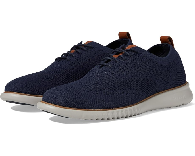 Cole Haan 2.Zerogrand Stitchlite оксфорды с круглым носком и текстильным верхом