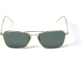 Ray-Ban солнцезащитные очки Caravan Reverse 58 мм с металлической оправой