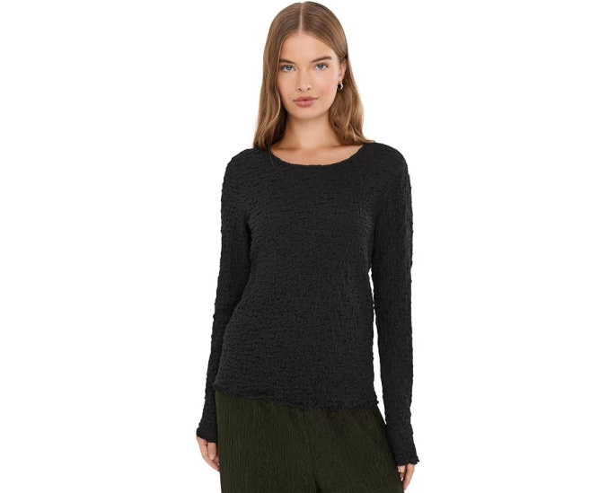 Топ Bubble Jacquard с круглым вырезом от Eileen Fisher