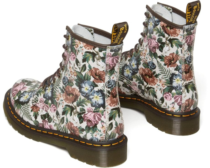Ботинки Dr. Martens 1460 с цветочным принтом