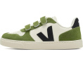 Детские кроссовки VEJA Small V-10 из экологичной кожи с застежками на липучках