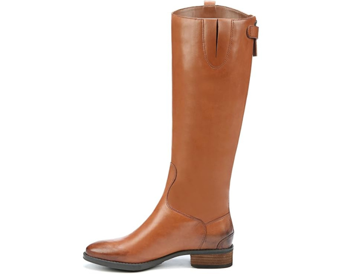 Сапоги Sam Edelman Penny 2 для широкой икры из кожи с молнией сзади
