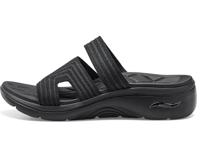 Сандалии Skechers GO WALK Arch Fit 2.0 с блестящим трикотажем