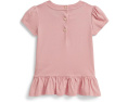 Футболка Polo Bear пеплум для малышей Polo Ralph Lauren
