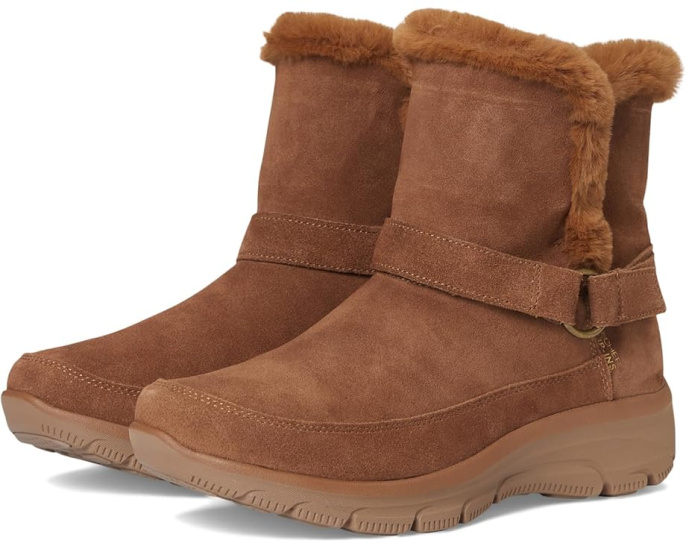 Ботинки SKECHERS Easy Going с технологией Hands Free Slip-ins на клиновидном каблуке