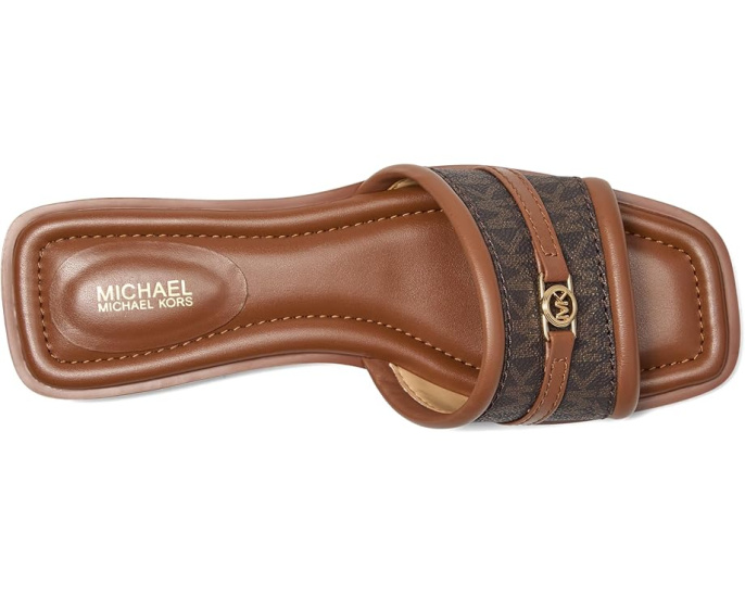 Сланцы Mandy Slide Sandal MICHAEL Michael Kors с декоративным элементом MK