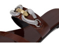 Сланцы Tory Burch Jessa Two Band с двойным ремешком и кожаной подошвой