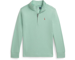 Полузип Polo Ralph Lauren Kids худи из интерлока для малышей с вышитым пони