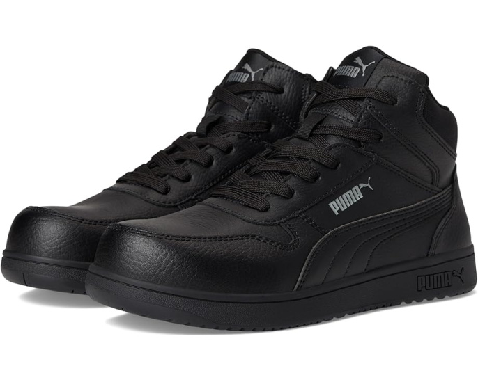 Puma Safety ботинки Frontcourt Leather Mid с кожаным верхом