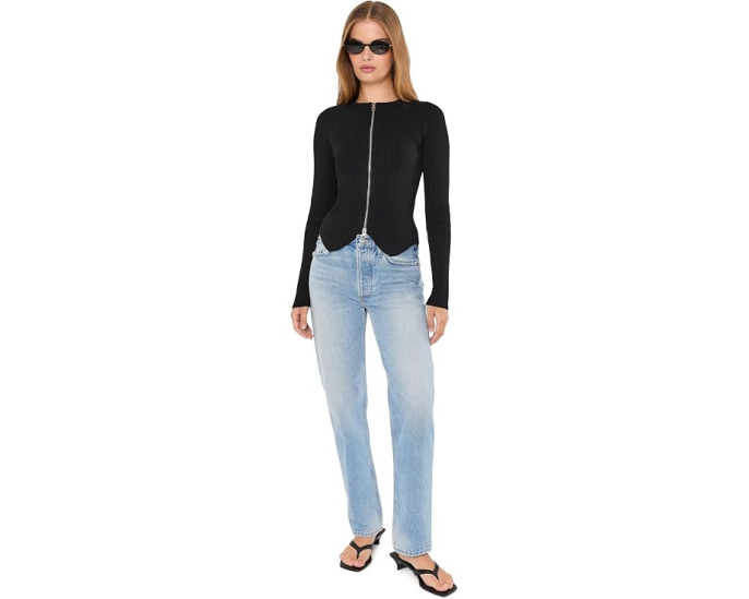 Вязаный кардиган AllSaints Cruz на молнии