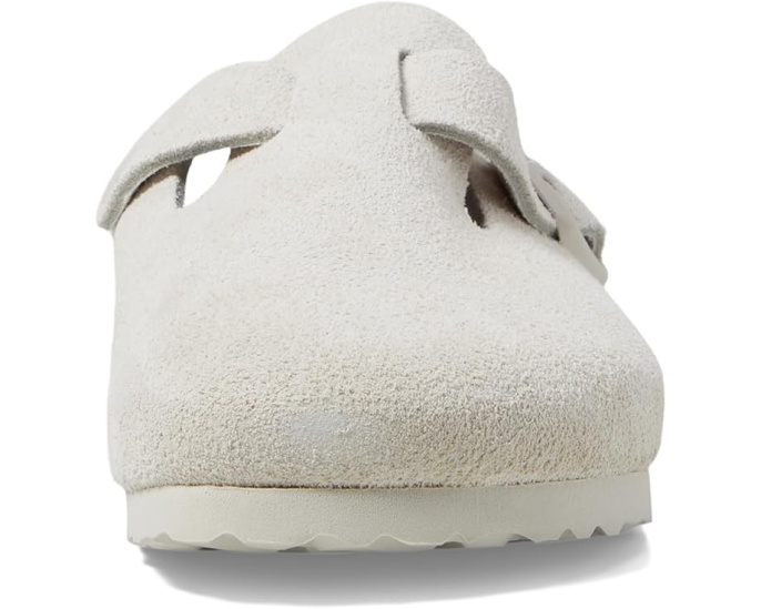 Биркенштоки Boston Soft Footbed из замши с анатомической пробковой стелькой
