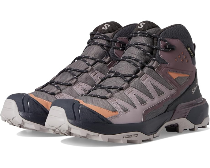 Трекинговые ботинки Salomon X Ultra 360 Mid GTX с технологией Contagrip