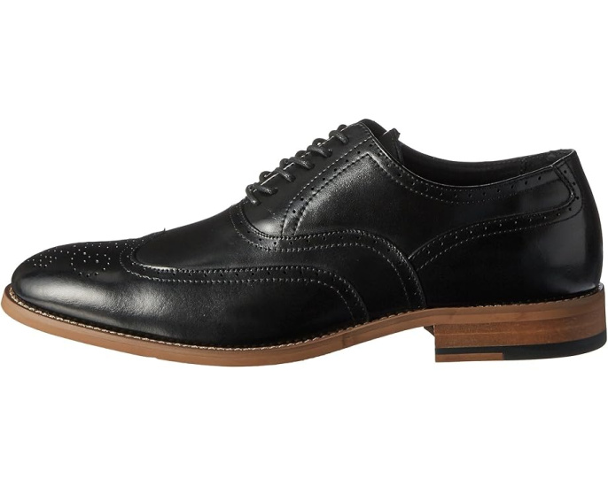 Оксфорды Stacy Adams Dunbar Wingtip с перфорацией и каблуком