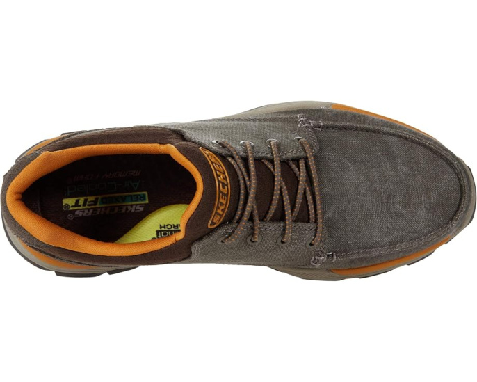Relaxed Fit Respected Loleto от Skechers коричневые с парусиновым верхом