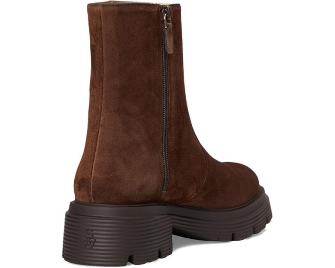 Ботинки Stuart Weitzman Hudson Lite Zip Bootie на квадратном каблуке