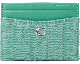 Картхолдер Essential с квилтингом COACH из денима и кожи