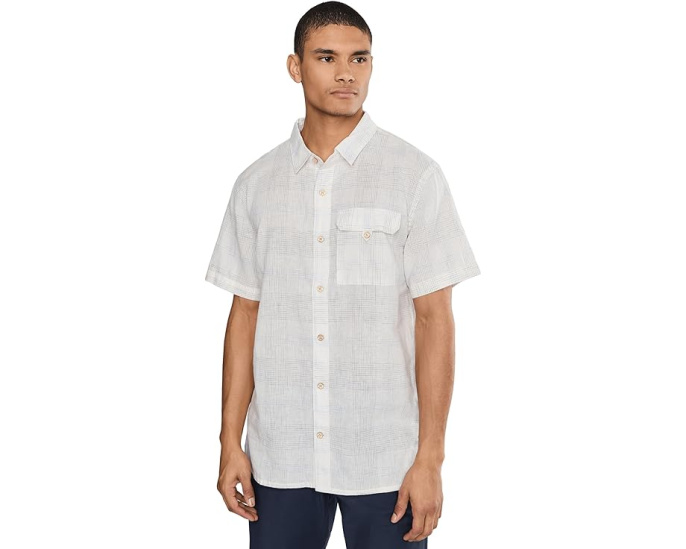 Royal Robbins рубашка Hempline Spaced с коротким рукавом из смеси конопли