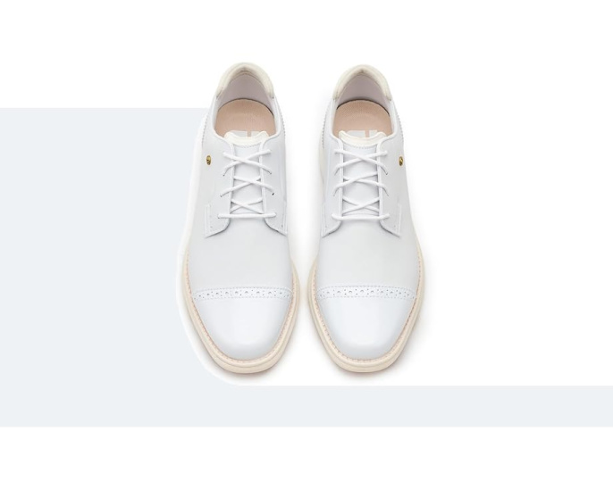 FootJoy Traditions Spikeless Cap Toe с кожаным верхом и бесшиповой подошвой