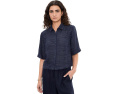 Eileen Fisher рубашка льняная с классическим воротником Strata