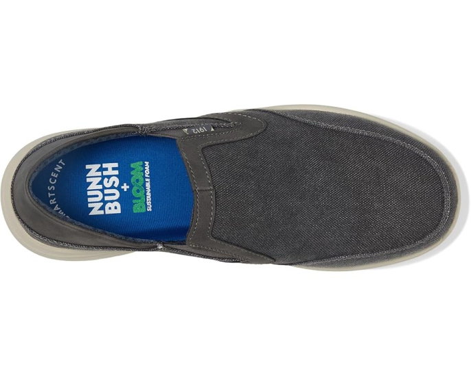 Nunn Bush мокасины Conway EZ Canvas Slip-On с мыском и стелькой из пены с памятью