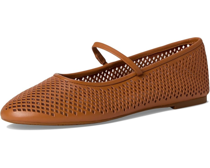 Балетки Jayna Mary Jane Lauren Ralph Lauren из перфорированной кожи