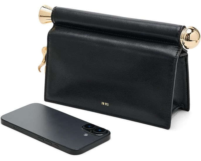 Holly Metal Pendant Embellished Clutch