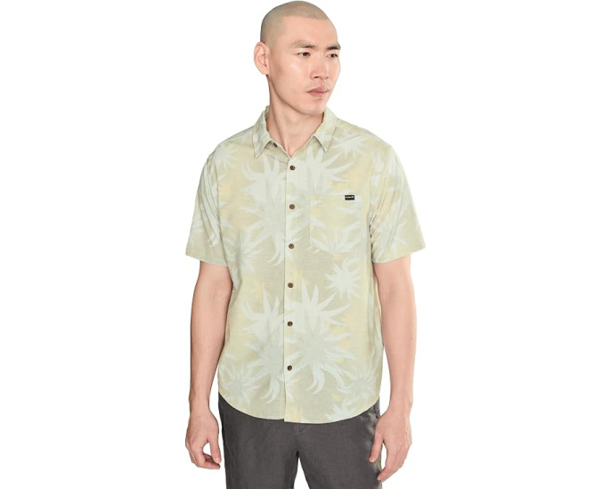 Hurley Newport Stretch Рубашка с коротким рукавом и эластичной тканью